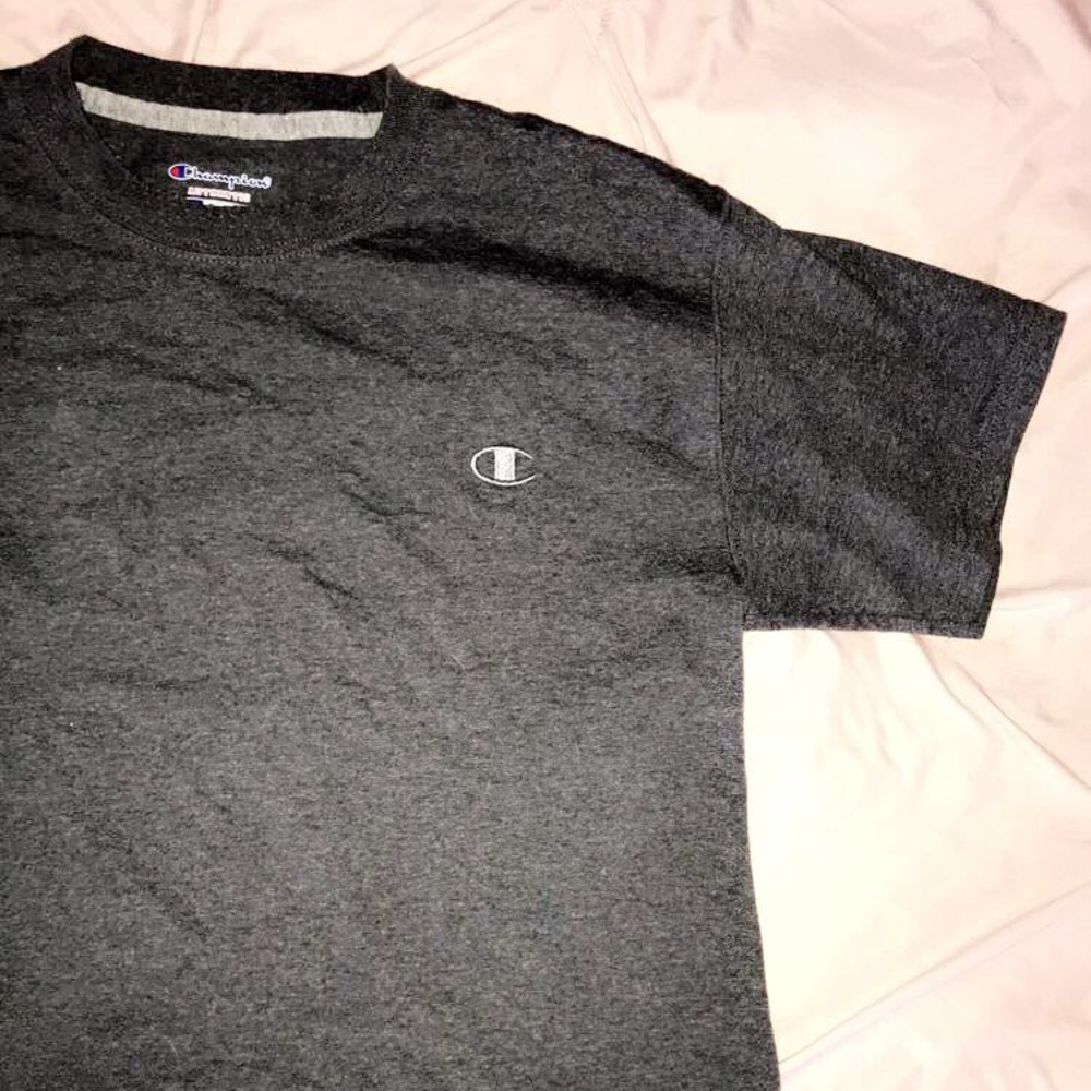 Gray Short Sleeve Champion T-Shirt